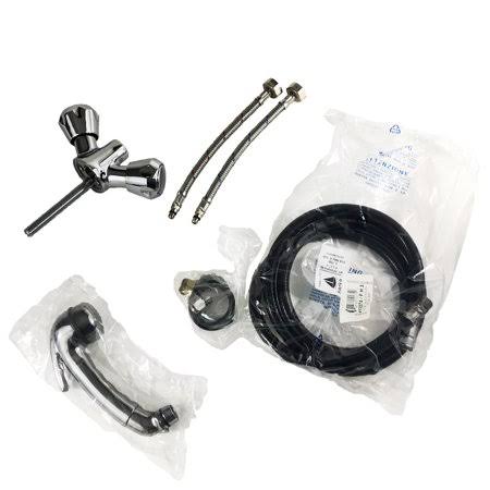 Chrome Handle with Black Nylon Hose C383