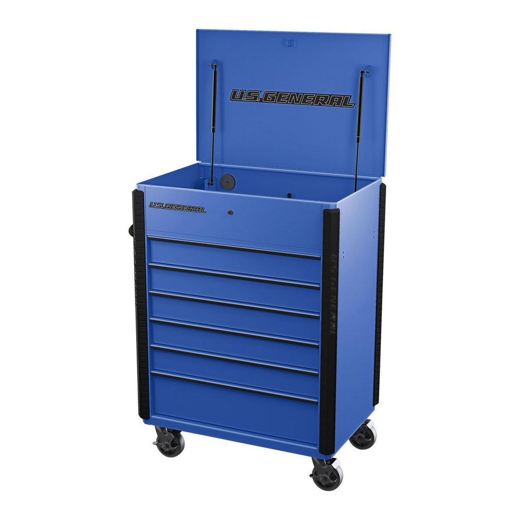 6 Drawer Slate Gray Service Cart N1881