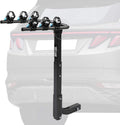 3-Bike Hitch Mount Rack with 2Inch Hitch Receiver, Black O30660