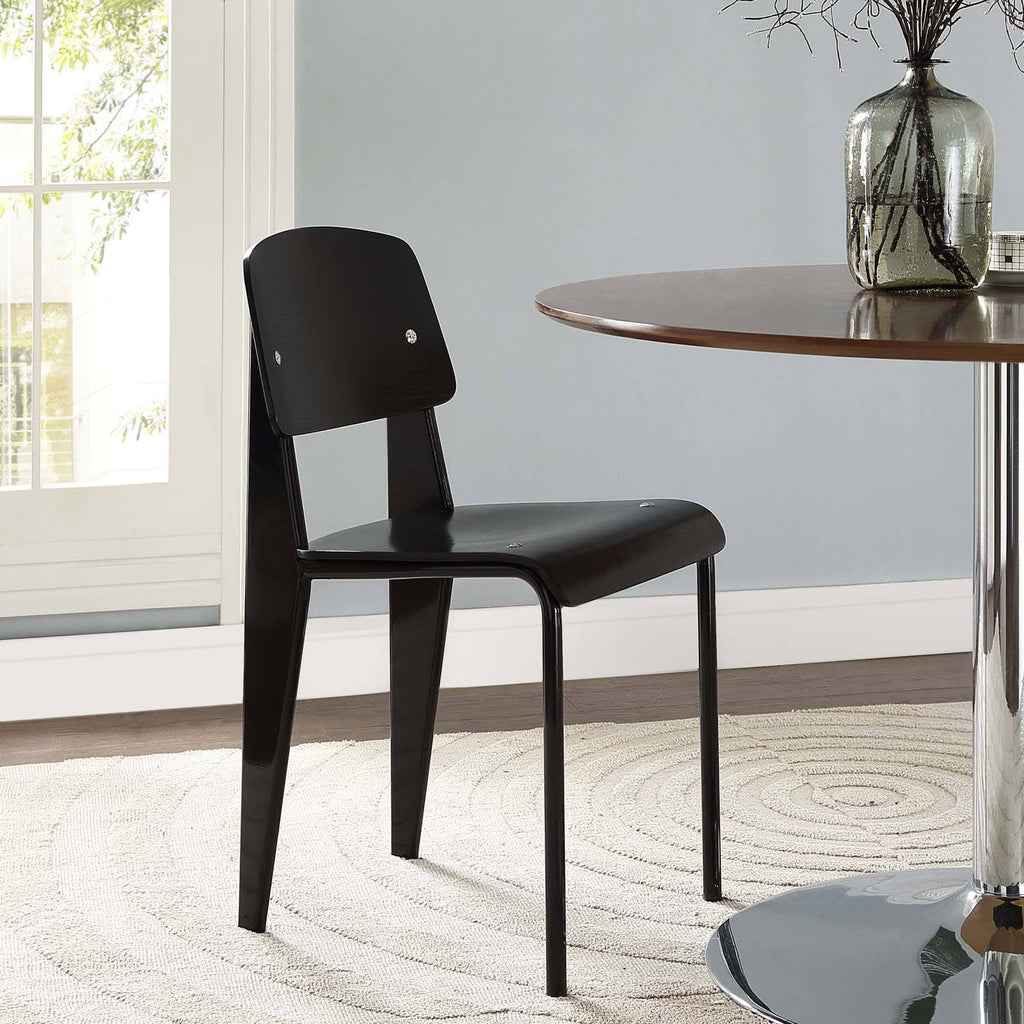 Walnut Black Dining Side Chair T959144