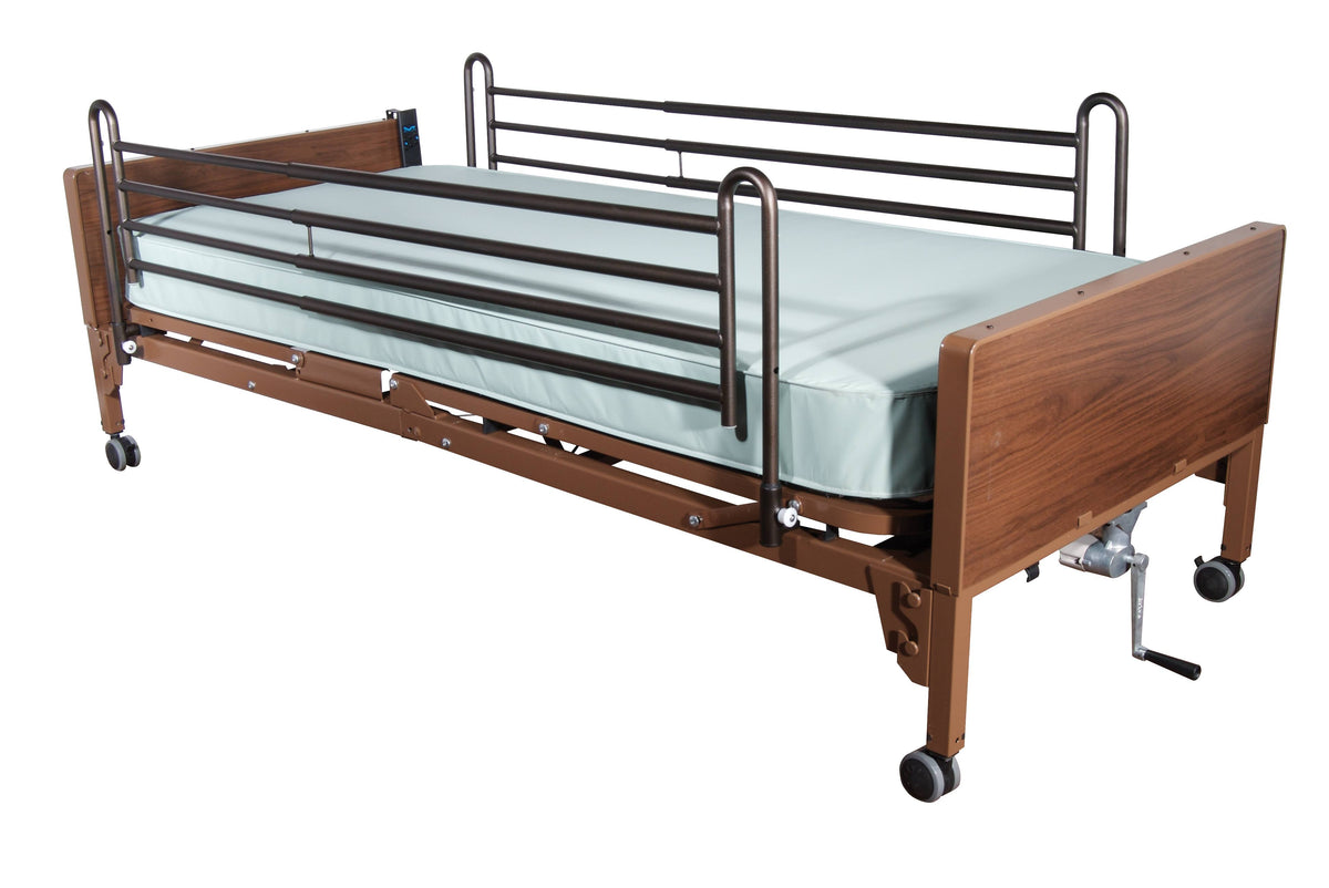 Full Electric Bed with Full Rails and Foam Mattress I1480