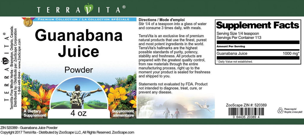 Guanabana Juice Powder 4 oz N62916