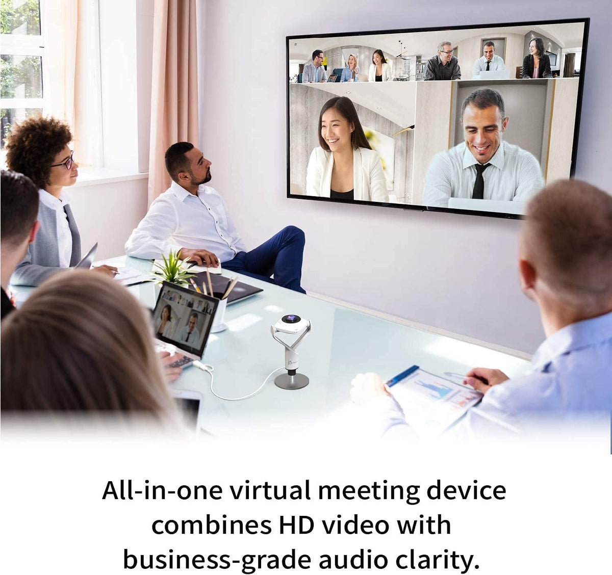 360 Degree All Around Meeting Webcam 1080P HD Video Conference Camera with Microphone USB-C J9299