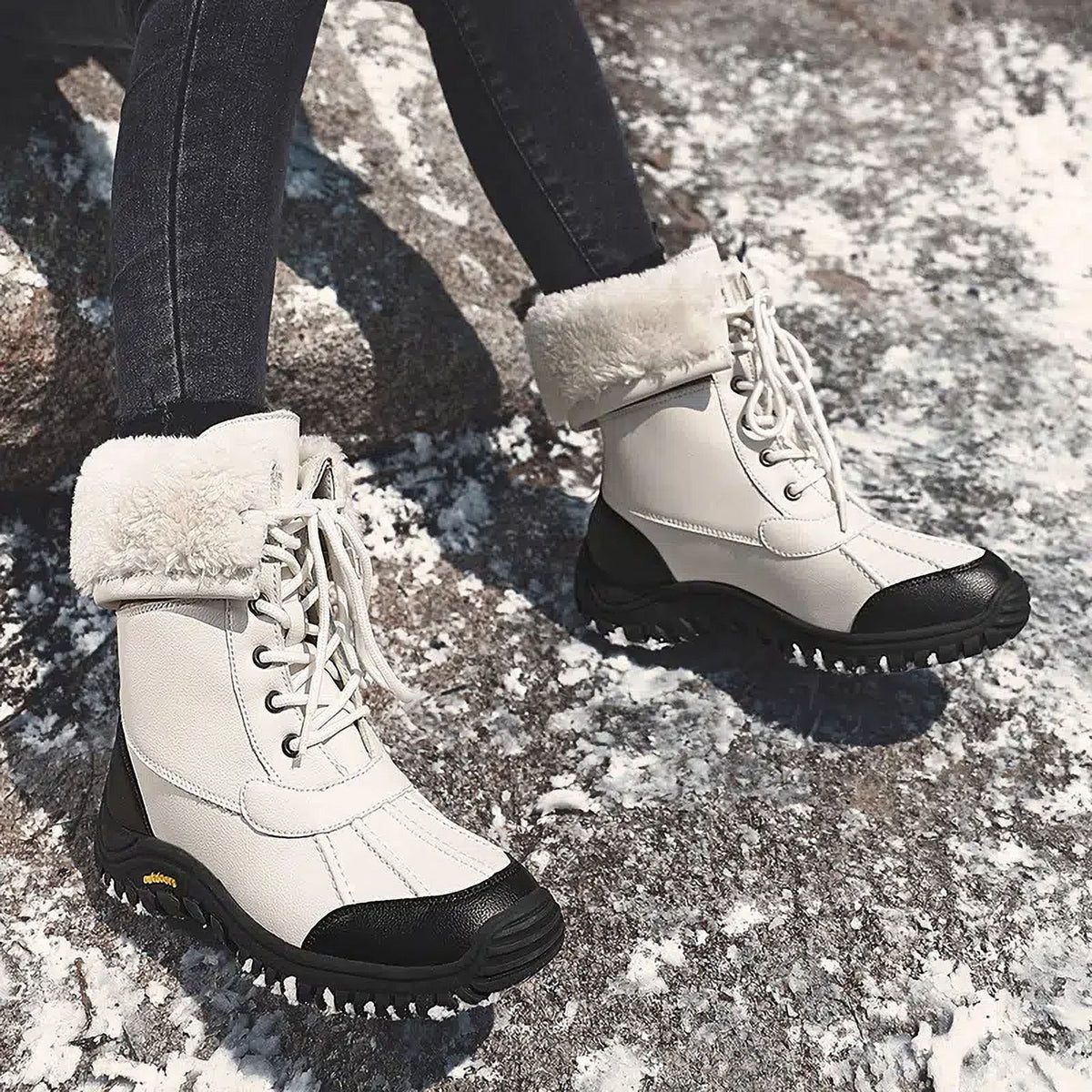 Women‘s Winter Foldable Tube Snow Boots Q5006