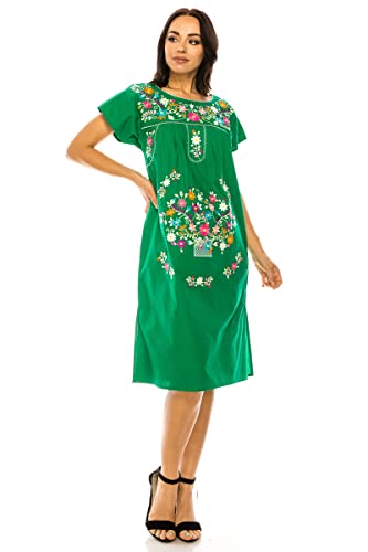 Women Embroidered Long Casual Dress E11529