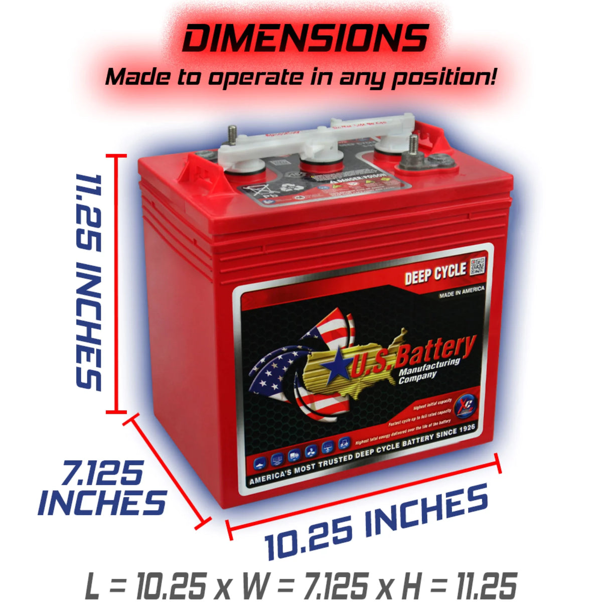 6V Deep Cycle Batteries - 4 Pack Y5893