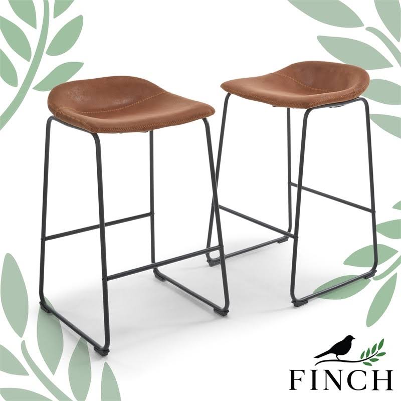 Brown Bar Stool Set of 2 B8197
