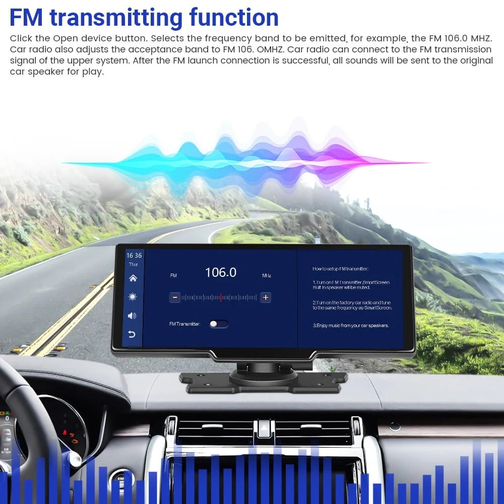 Portable Car Stereo Radio with Backup Camera D460559