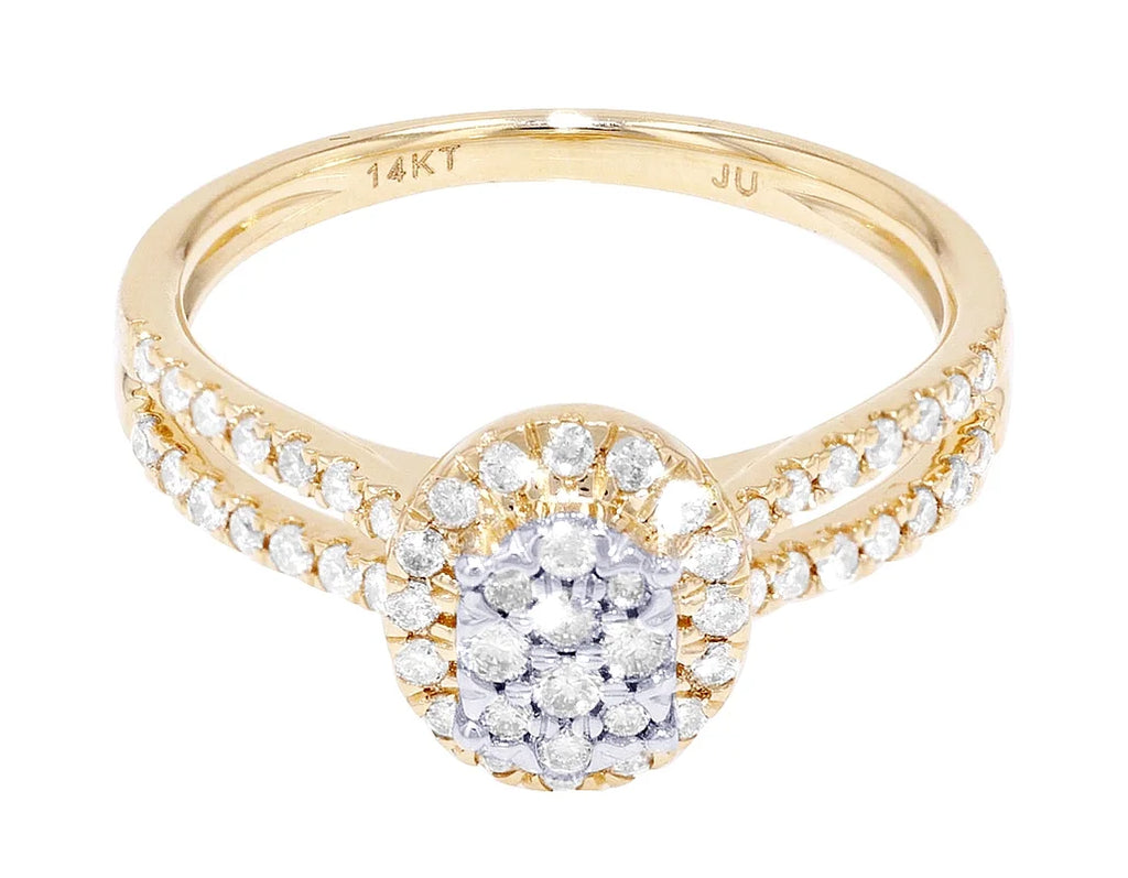 0.5 CT Diamond Engagement Ring 14K Gold D268