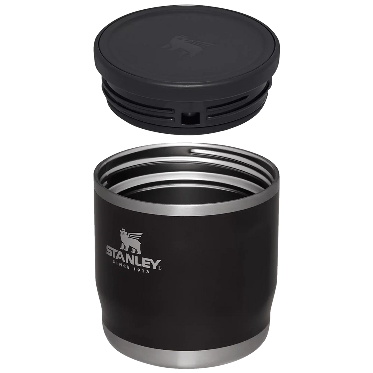 12oz Black Food Jar M295