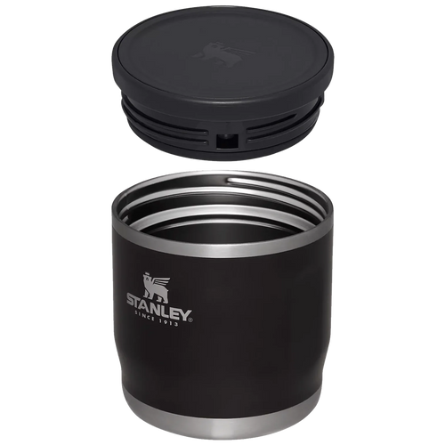 12oz Black Food Jar M295