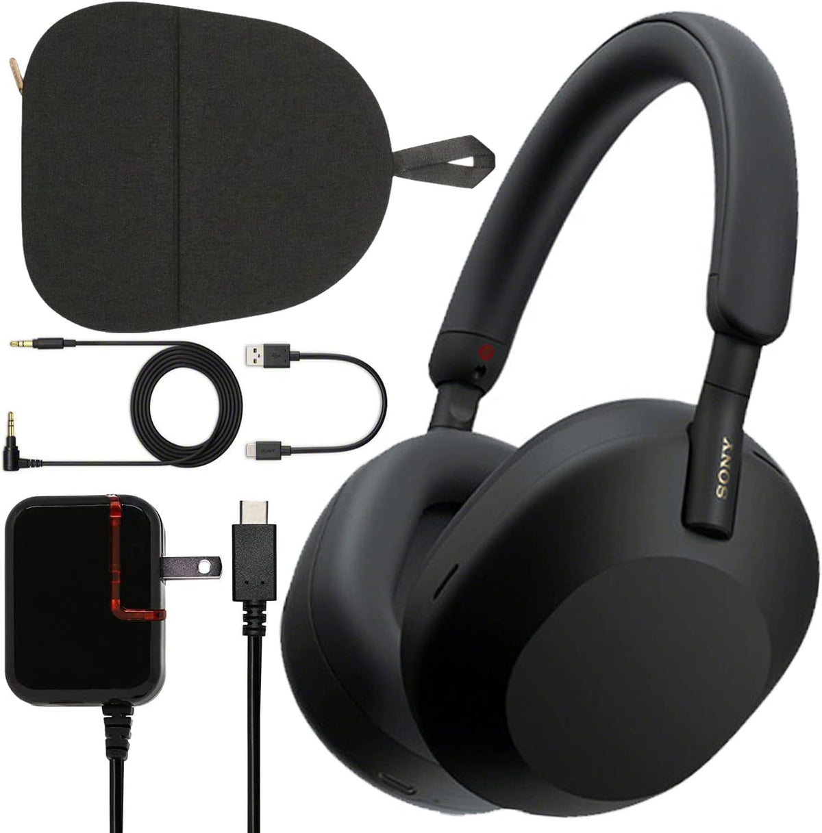Black Wireless Noise-Canceling Over-Ear Headphones W2816