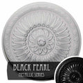 Hand-Painted Black Pearl Ceiling Medallion C135528
