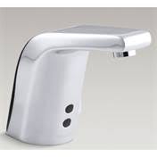 Polished Chrome Touchless Deck Mount Faucet with Mixer T13898