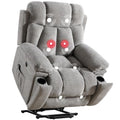 Large Power Lift Recliner Chair with Massage and Heat, Dark Gray U931090
