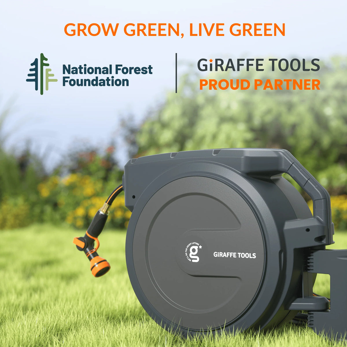 Retractable Garden Hose Reel 5/8in 90ft K867618