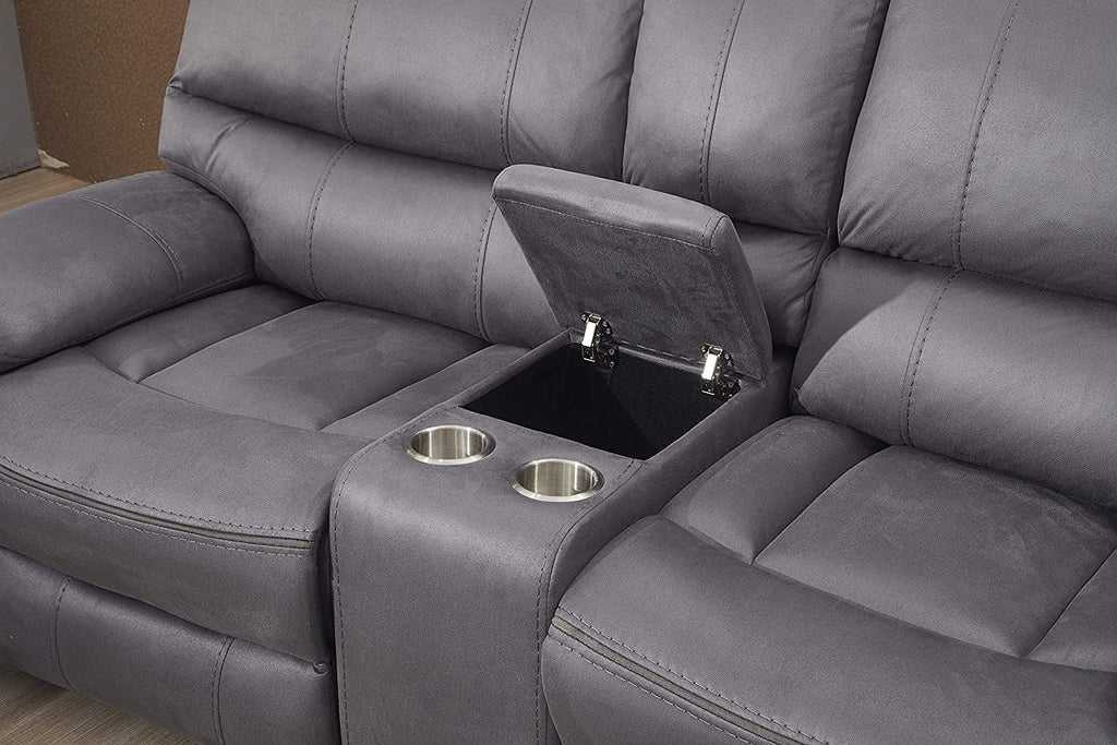 Microfiber Reclining Sofa and Loveseat M333815