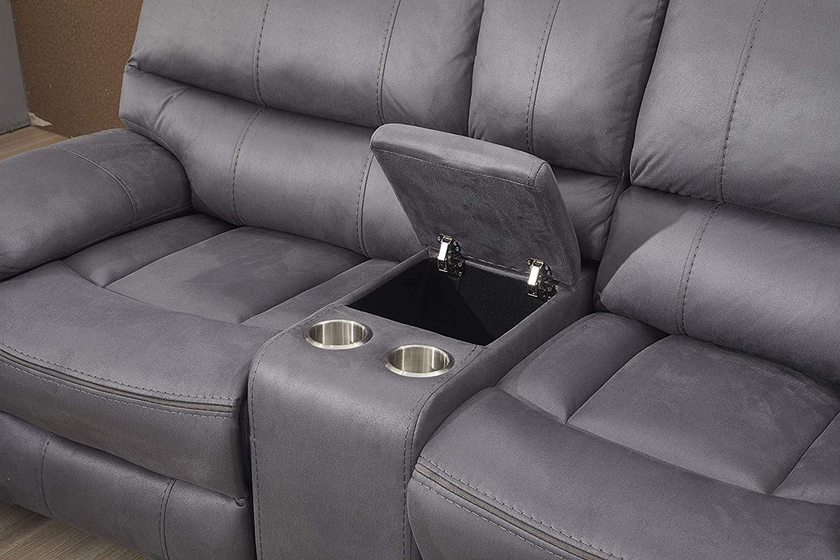 Microfiber Reclining Sofa and Loveseat M333815