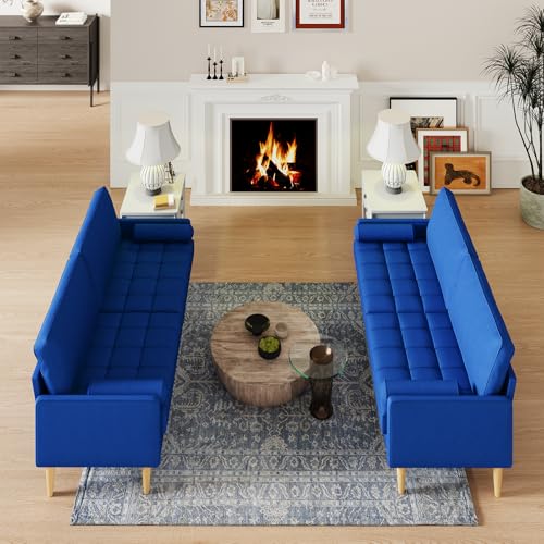 Blue Velvet 3 Seat Sofa U5799