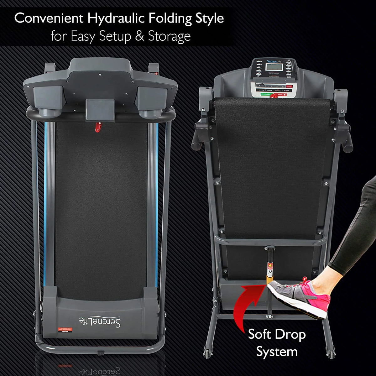Foldable Cardio Exercise Machine with LCD I247