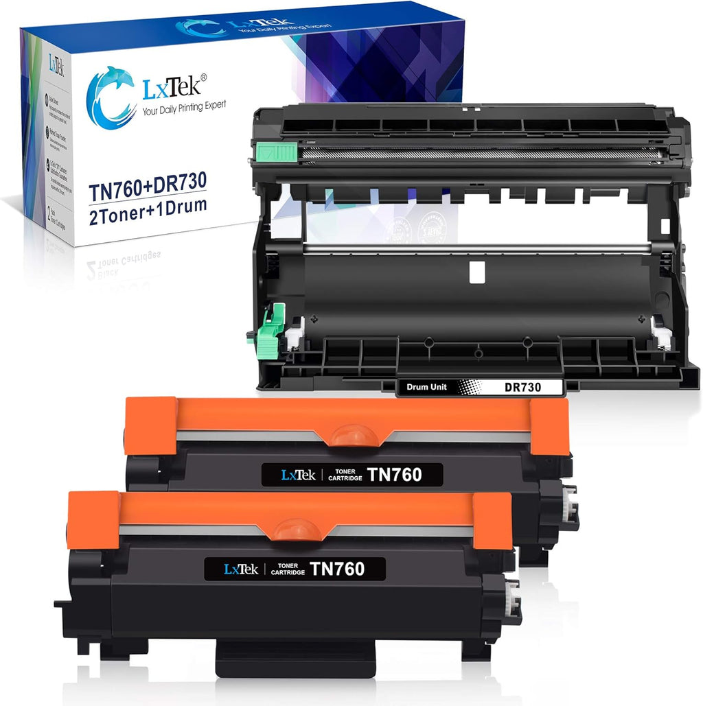Compatible Toner Cartridge & Drum Unit Replacements for Brother Printer (2 Toner Cartridges, 1 Drum Unit, 3 Pack) W2145