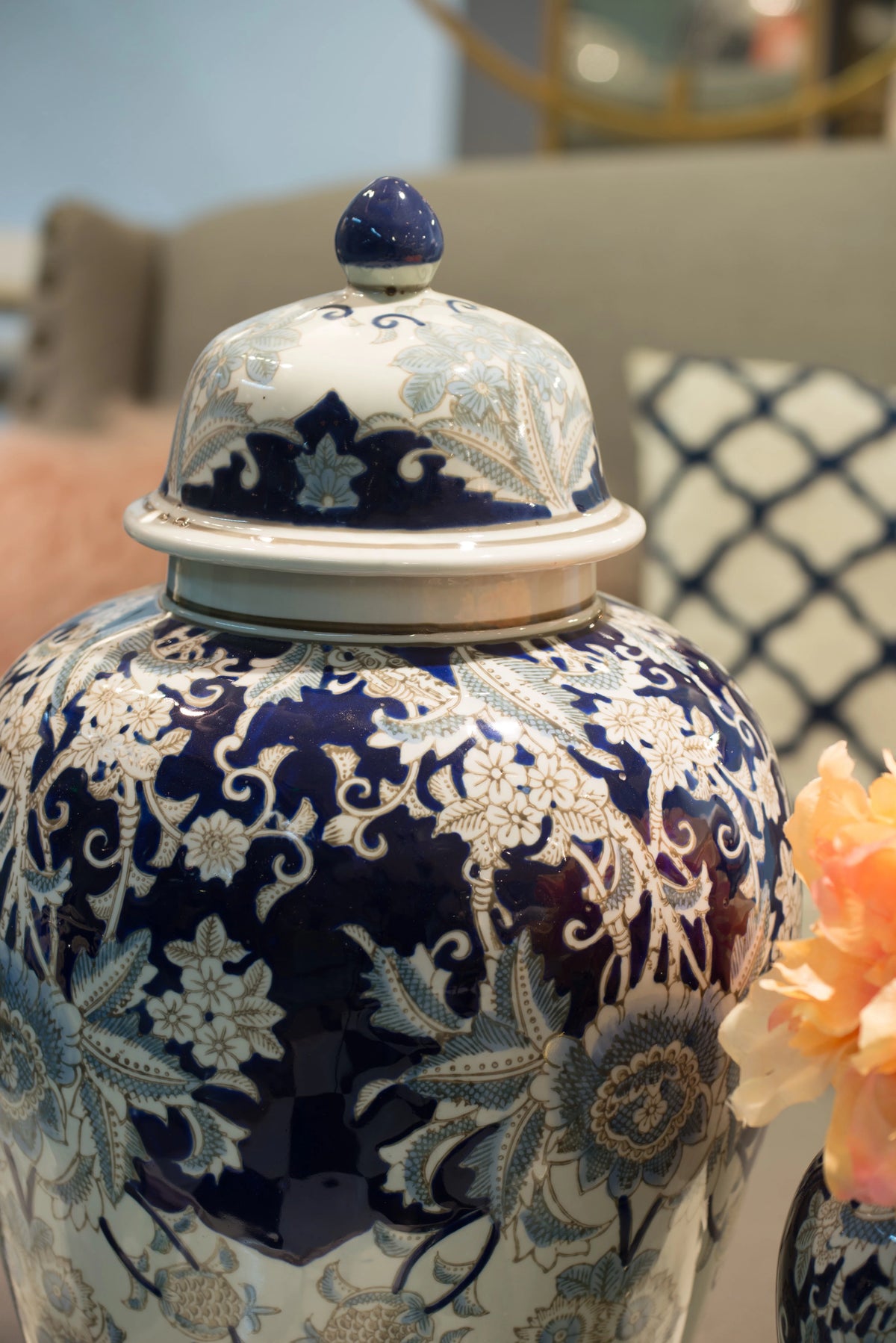 Blue Large Ginger Jar C58246