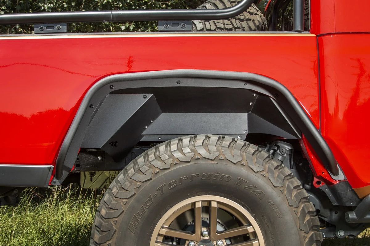 Aluminum Black Rear Inner Fender Liners for Jeep Gladiator JT L921818