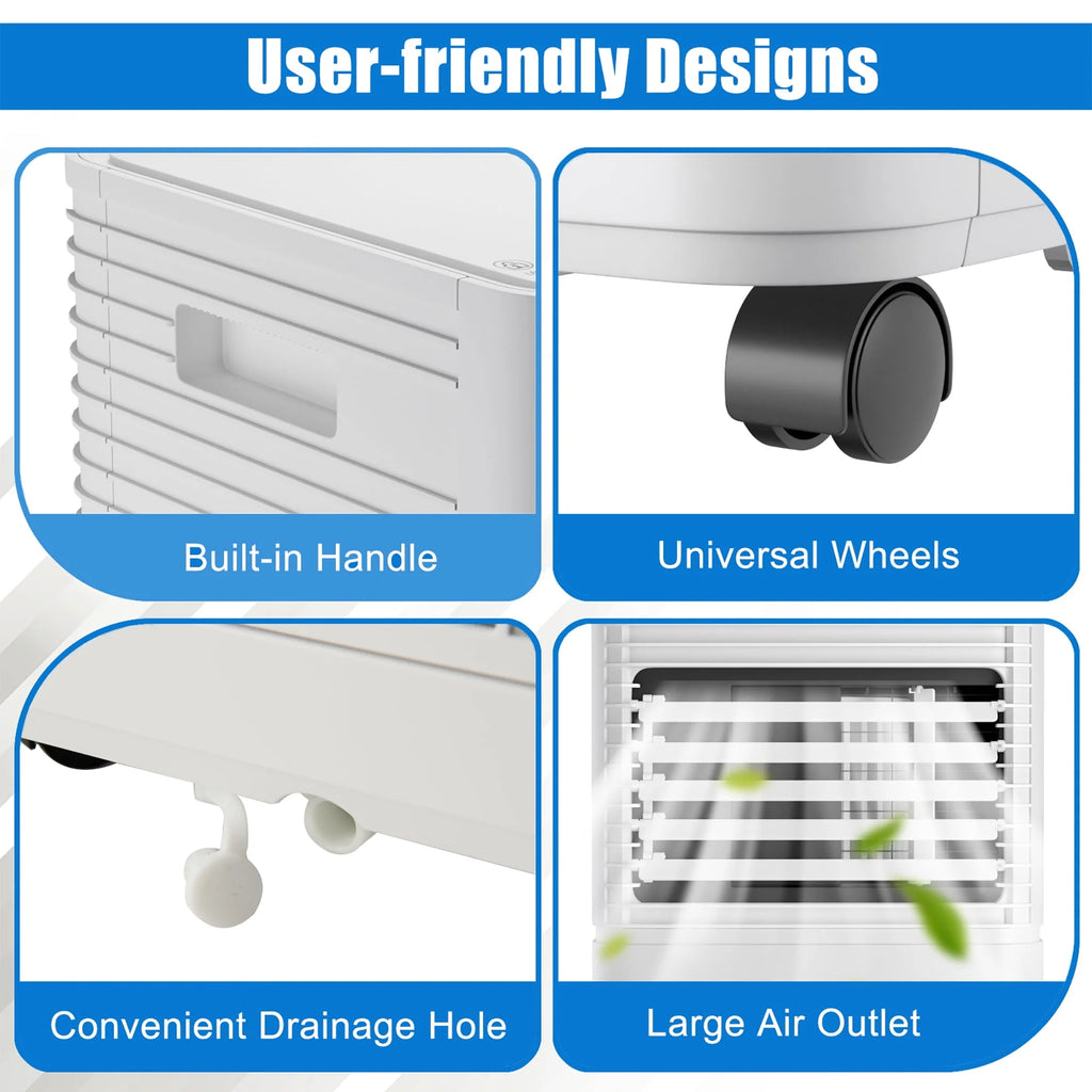 6000 BTU Portable Air Conditioner 3-in-1 Black T3935