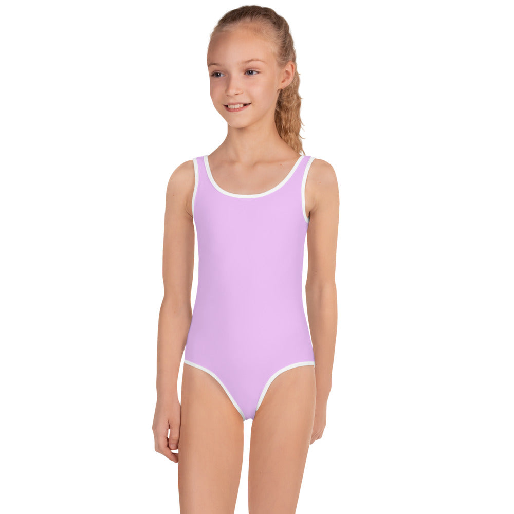 Light Lavender One Piece Girl's Swimsuit (6X) X683