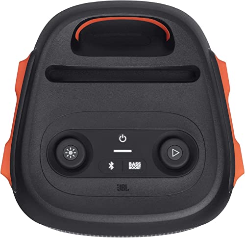 Black Portable Party Speaker with Built-in Lights V729163
