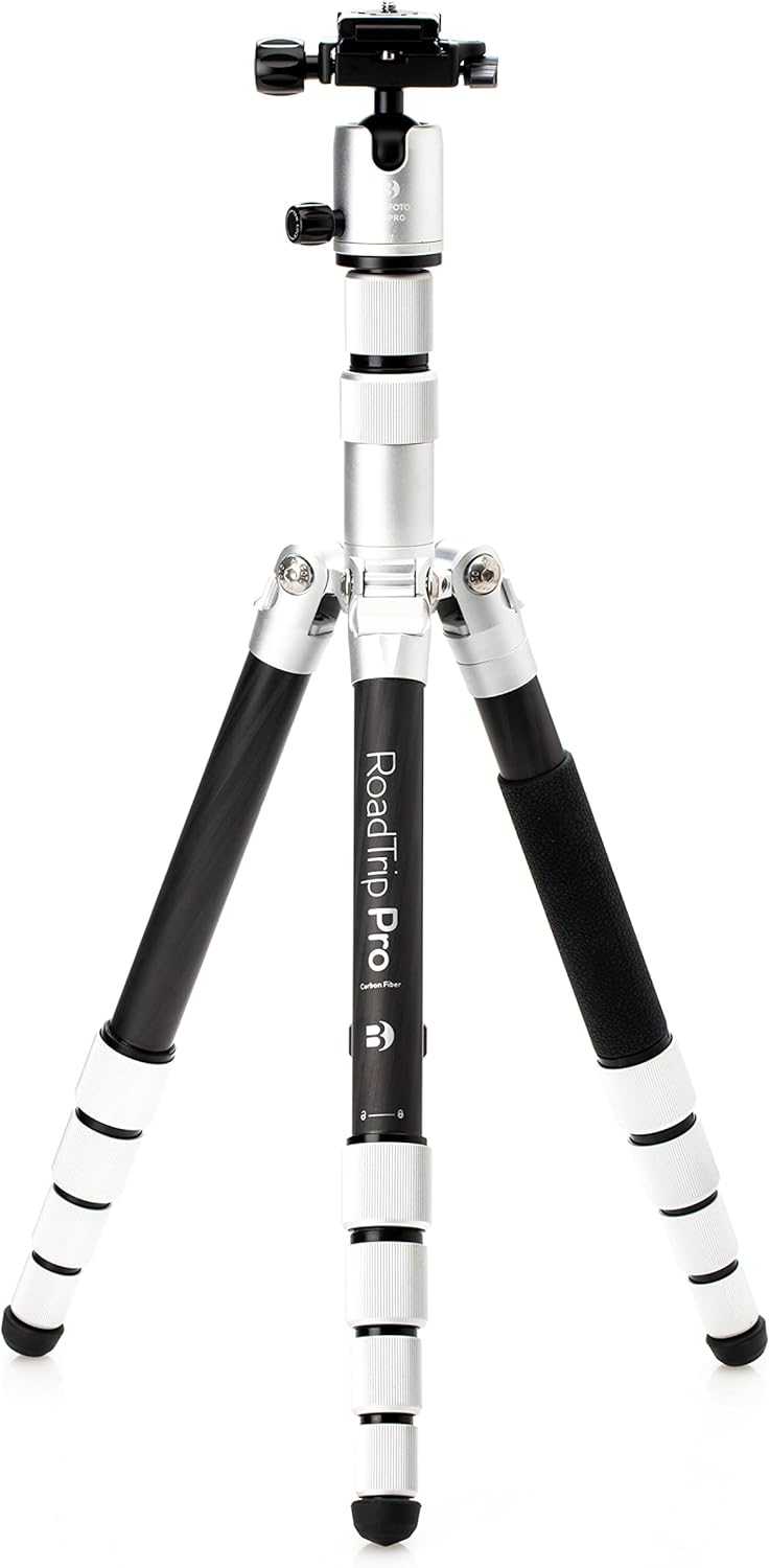 Silver 1 Series Carbon Fiber Travel Tripod with Ballhead and Monopod W900