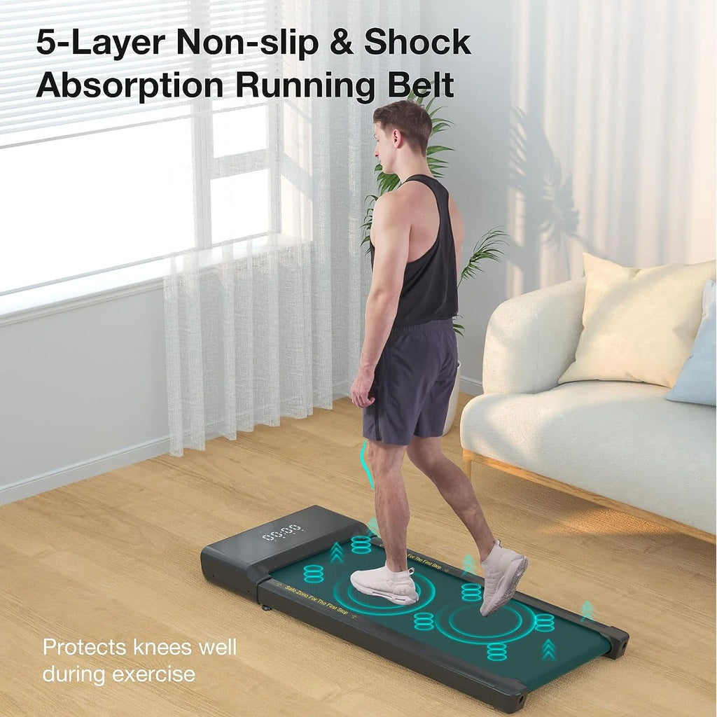2.5Hp 300lbs Walking Pad Treadmill with Remote Control Q9479