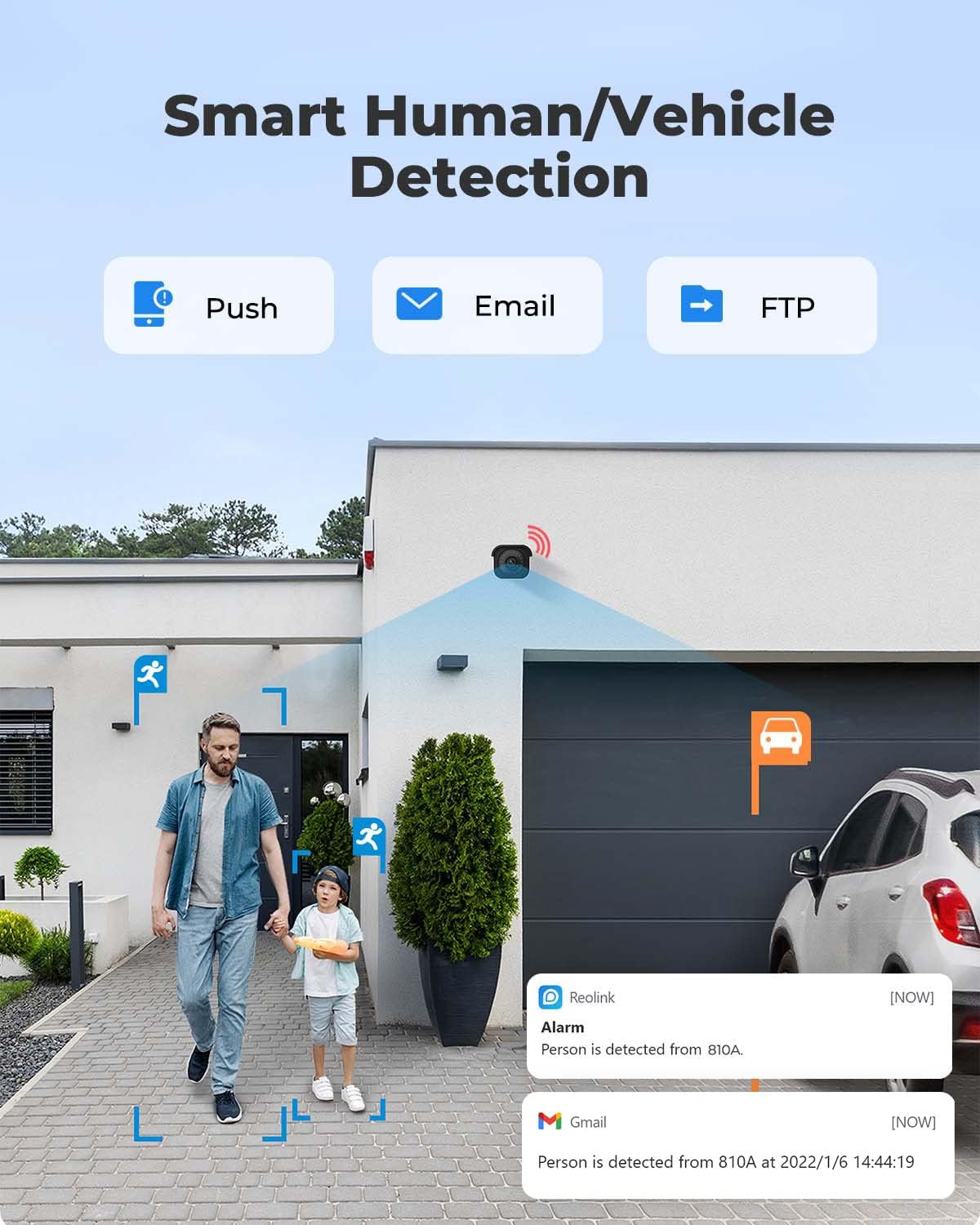 4K Outdoor PoE Security Camera (Pack of 2) N709