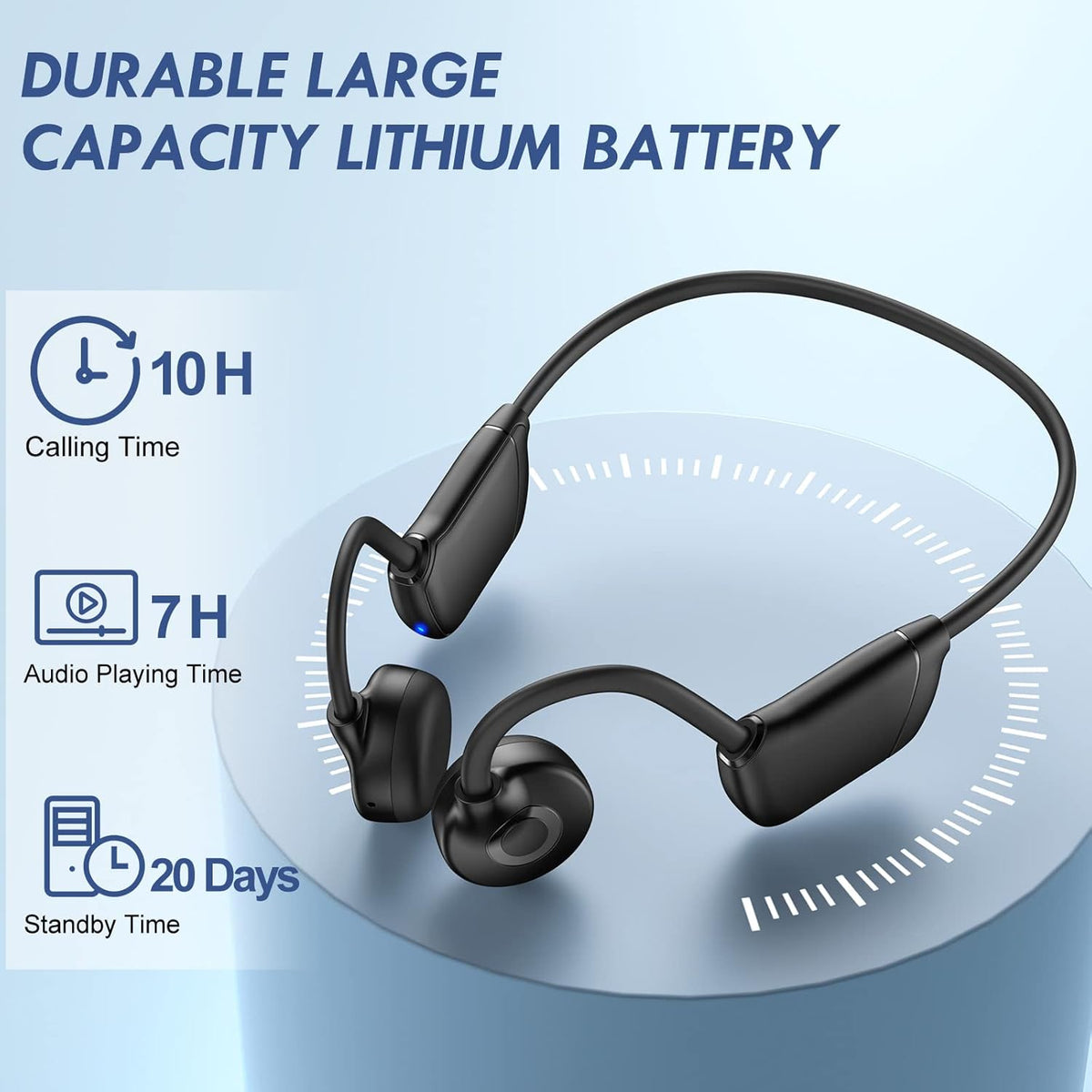 Wireless Open Ear Bluetooth Headphones IPX7 Waterproof Pack of 2 O3449