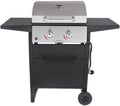 2-Burner Propane Gas Grill, Stainless and Black X19120