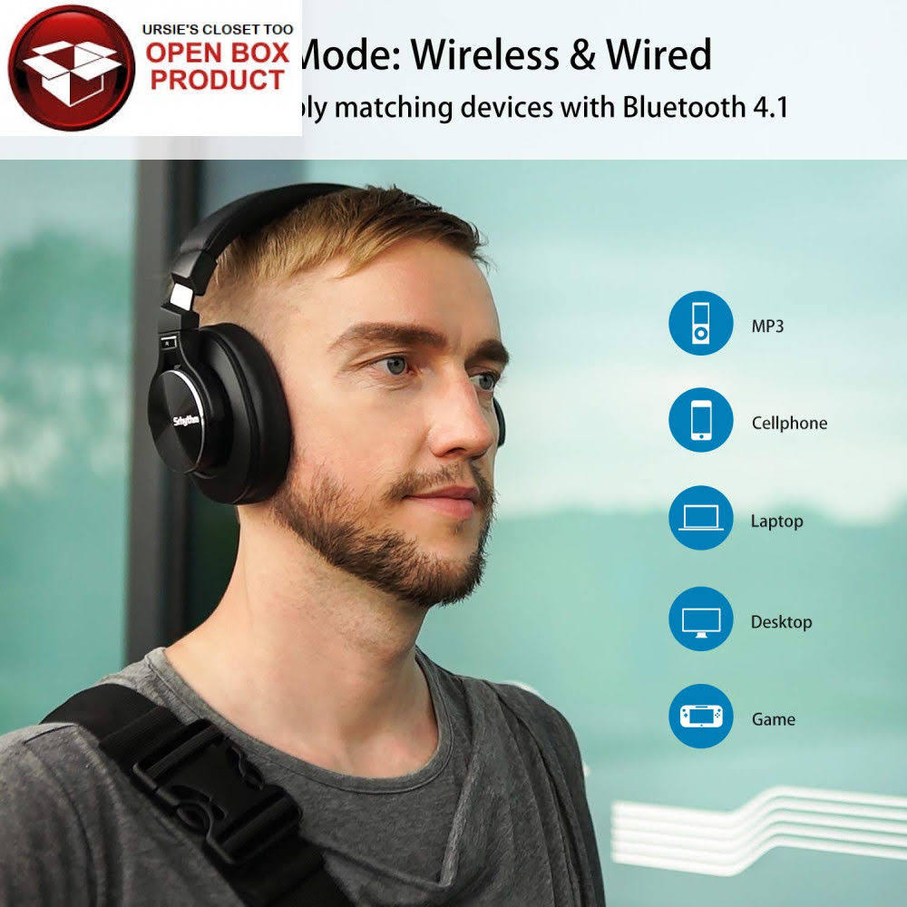 Active Noise Cancelling Bluetooth Headphones with Microphone I57142