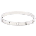 18K White Gold Love Bracelet Bangle W9233
