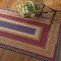Red Cotton Braided Area Rug 4' x 6' Q9094