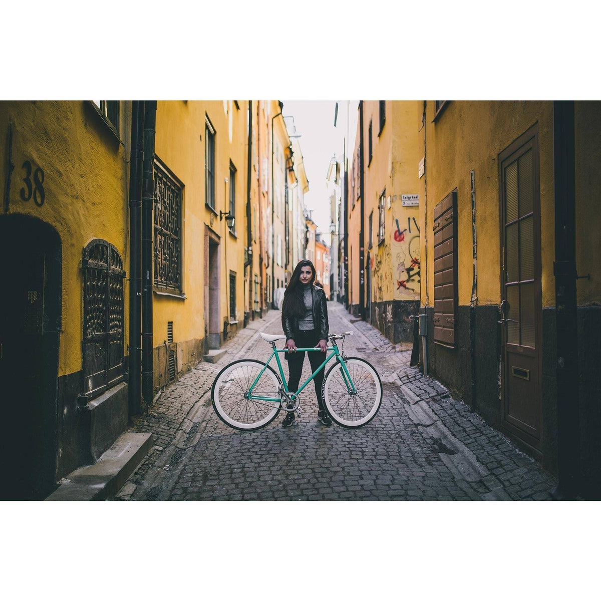 Celeste Green Ghost White 50cm Bike Q9514