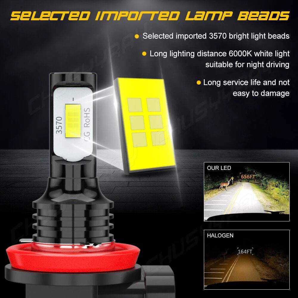 4pcs LED Headlight Bulbs Combo C3349