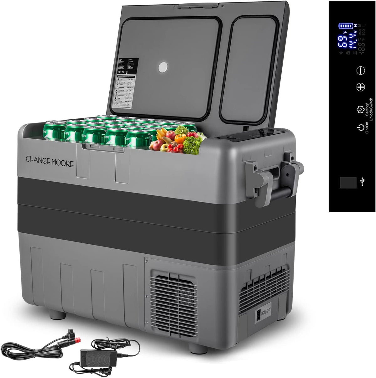 42-Quart Electric Cooler Freezer Refrigerator with AC Adapter B352936