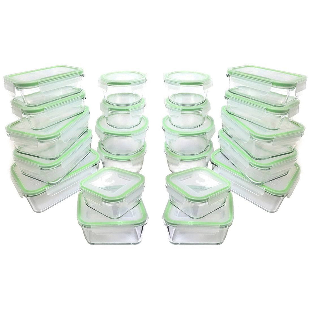 44 Piece Oven Safe Glass Food Storage Container Set I53129