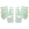 44 Piece Oven Safe Glass Food Storage Container Set I53129