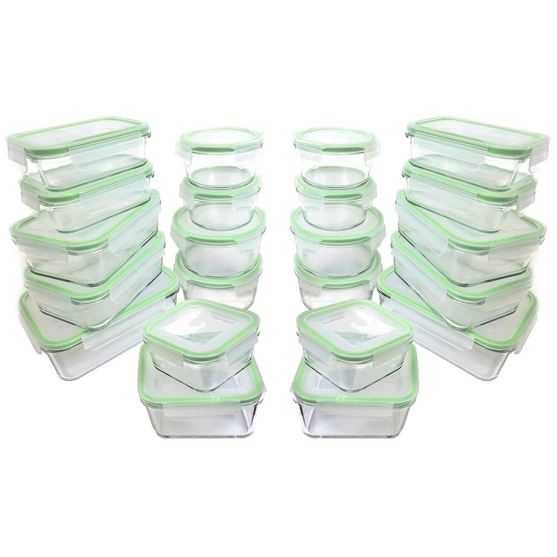 44 Piece Oven Safe Glass Food Storage Container Set I53129