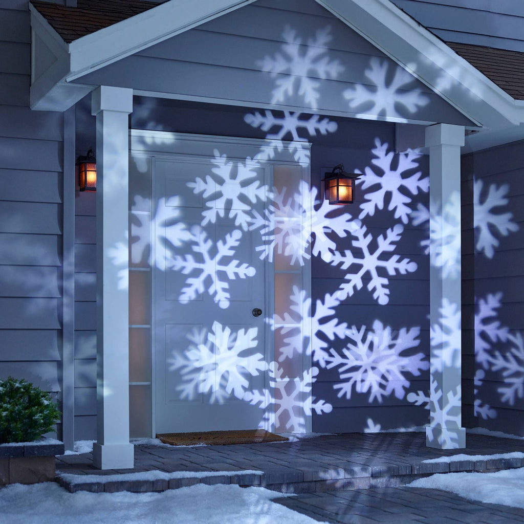 Christmas LED Motion Projector Snowflake Patterns Cool White V153