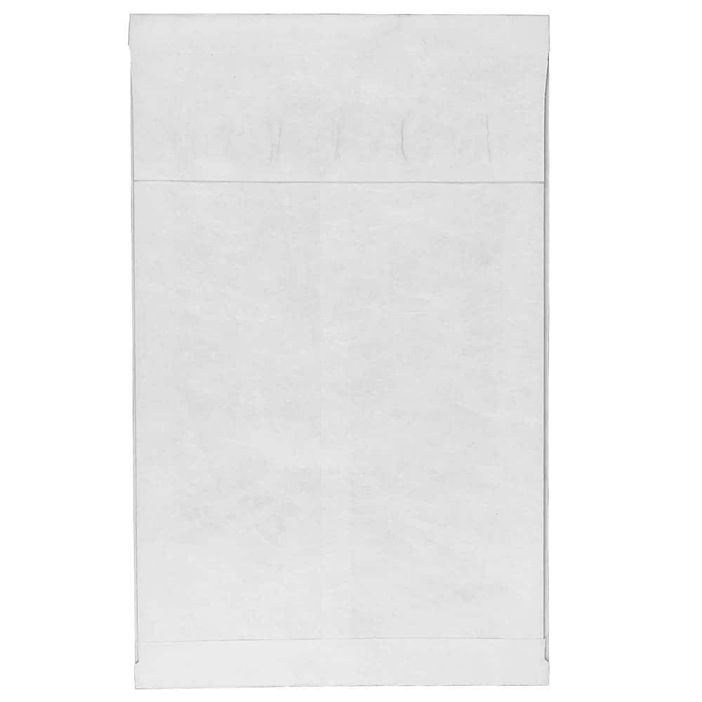 White Expandable Open End Catalog Envelopes with Peel & Seal Closure, 10 x 15 x 2, 250/Box H443