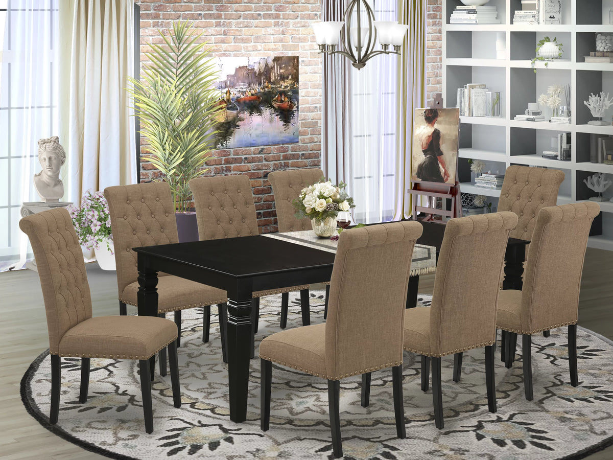 9 Piece Wood Dining Set E20921
