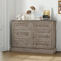 White 6 Drawer Double Dresser Z713261