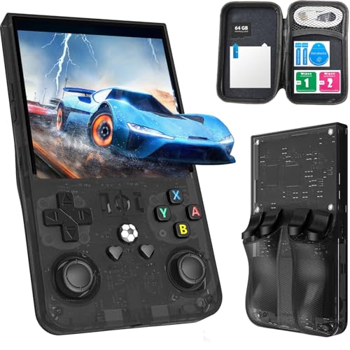Handheld Game Console 4.0 Inch IPS 64GB TF Card 4000mAh Battery New Black A651375