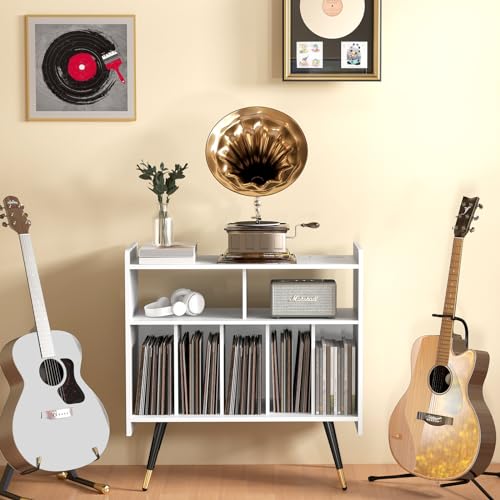 Black Vinyl Record Storage Cabinet A419